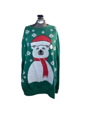 Men's Unbranded Green Christmas Sweatshirt XL